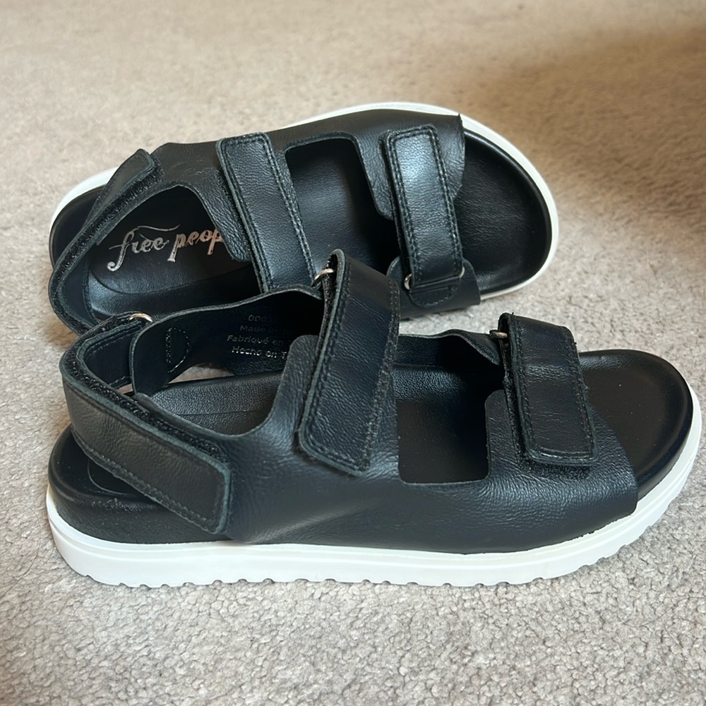 Free People Black Sandals